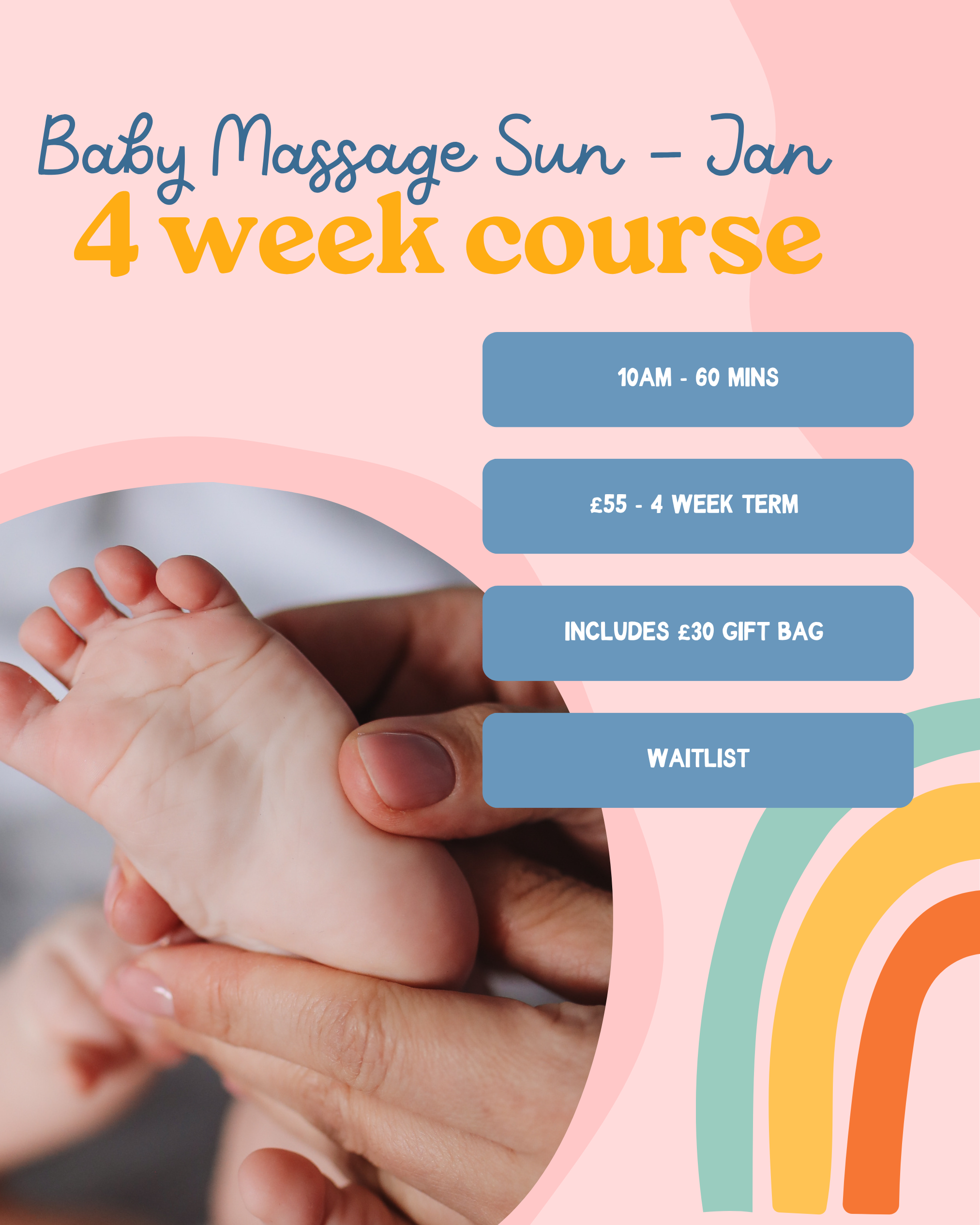 Baby Massage 4 Week Course - Jan Term - Waitlist