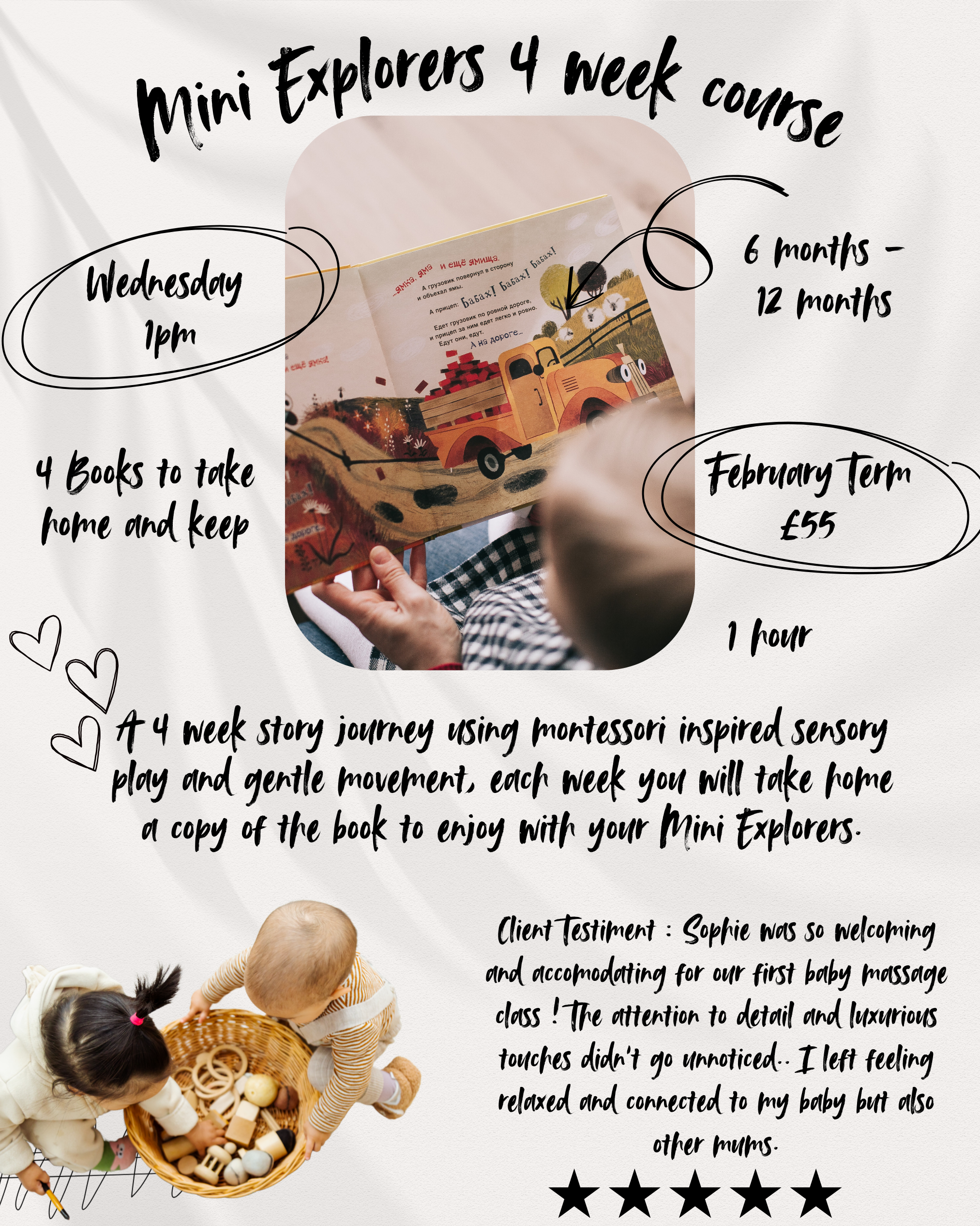 Mini Explorers 4 Week Course - Feb Term - Waitlist