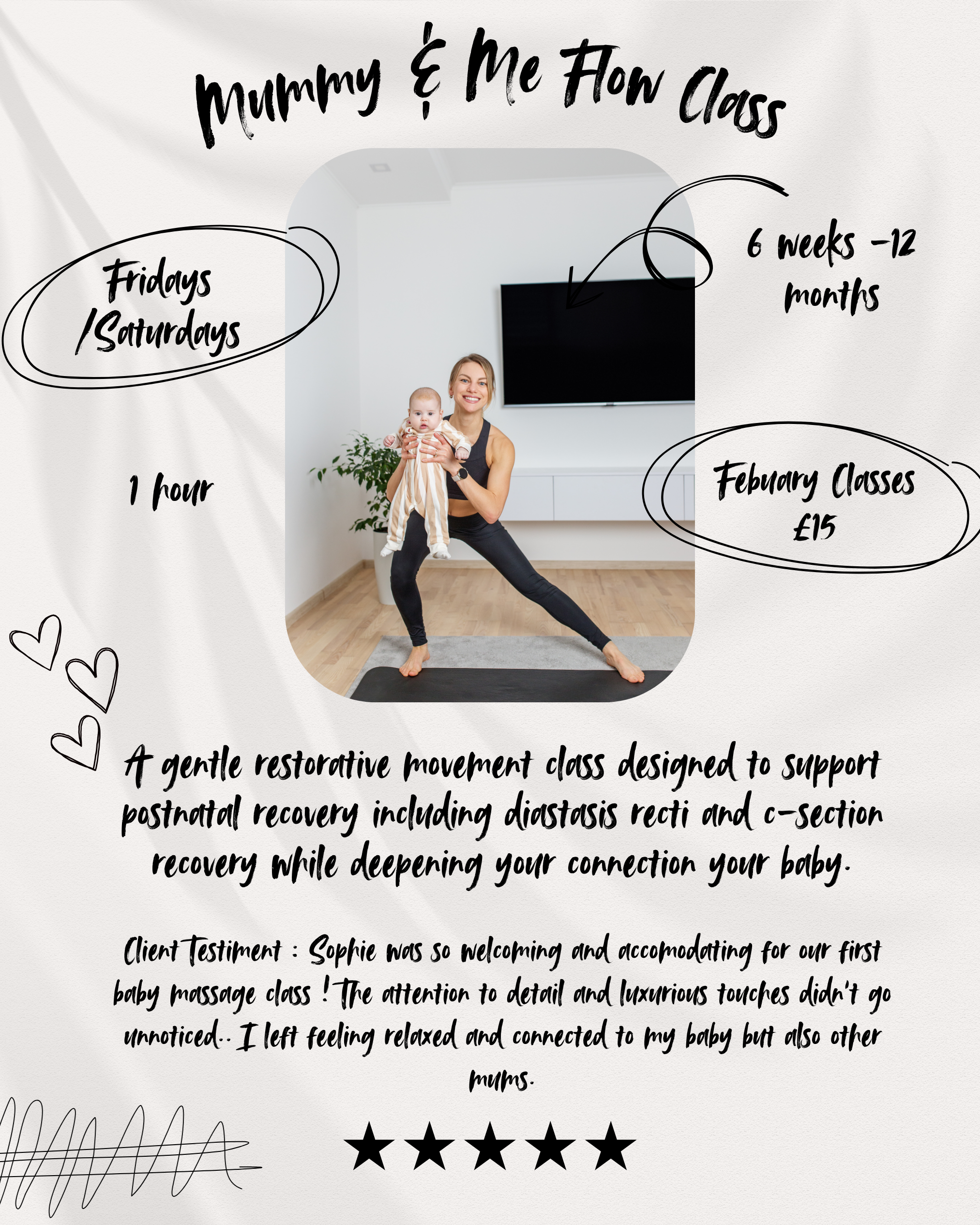 Mummy & Me Flow Class - Feb Term - Waitlist