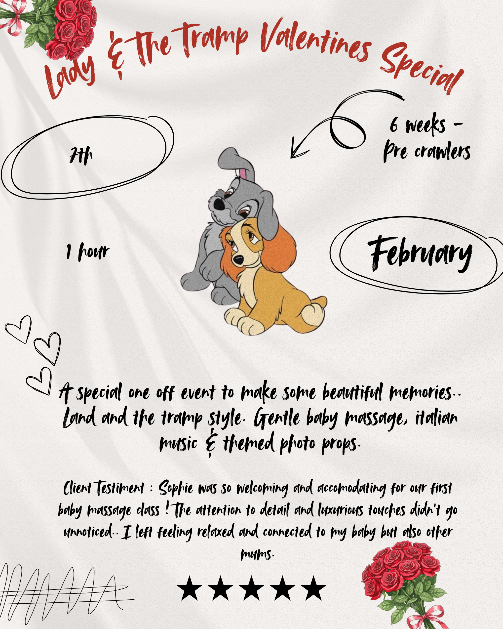 Valentines Special - 6 weeks + - Waitlist