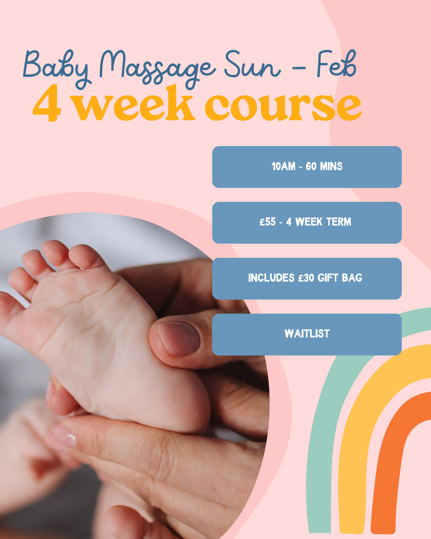 Baby Massage 4 Week Course - Feb Term - Waitlist
