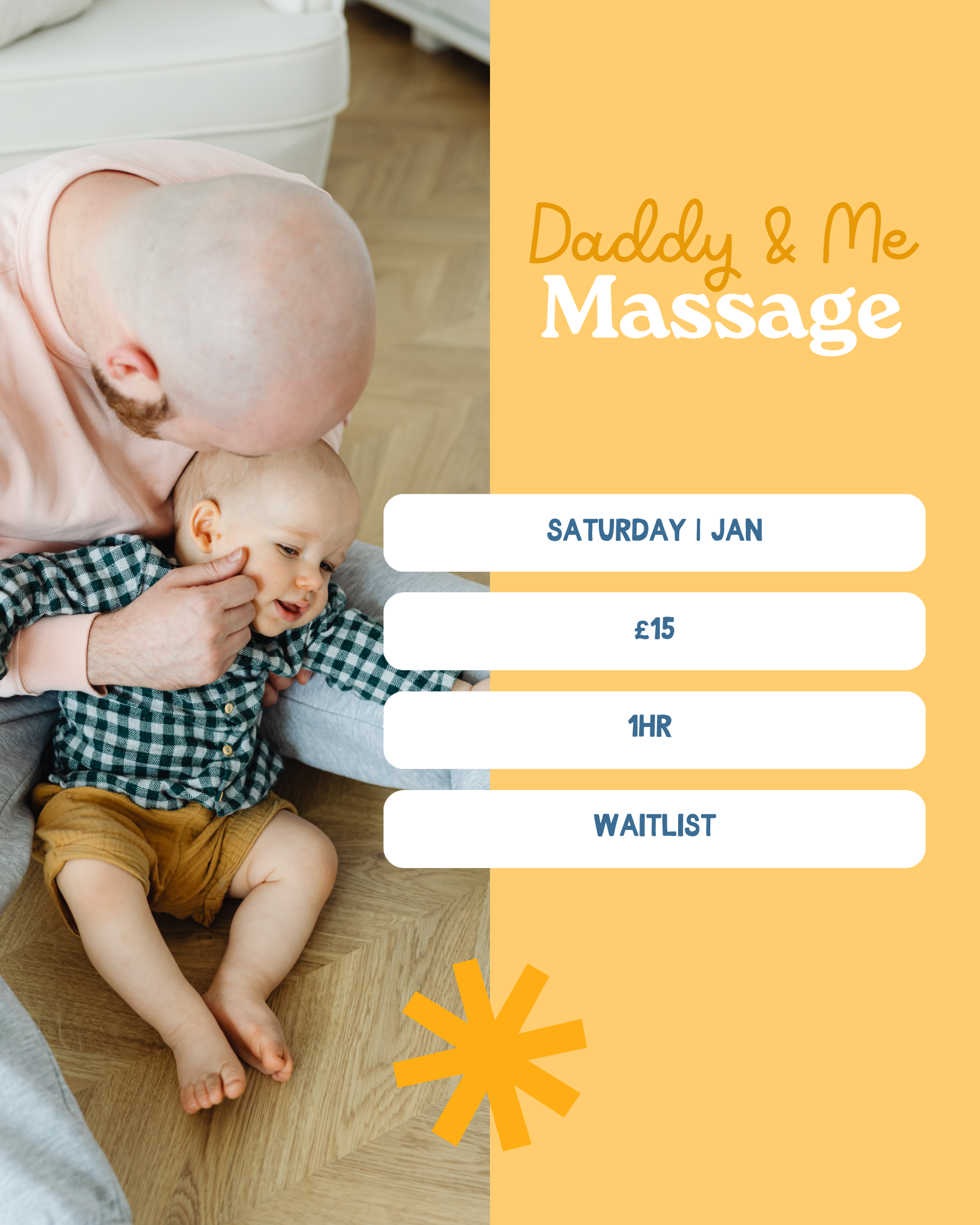Daddy & Me Massage - Jan Term - Waitlist