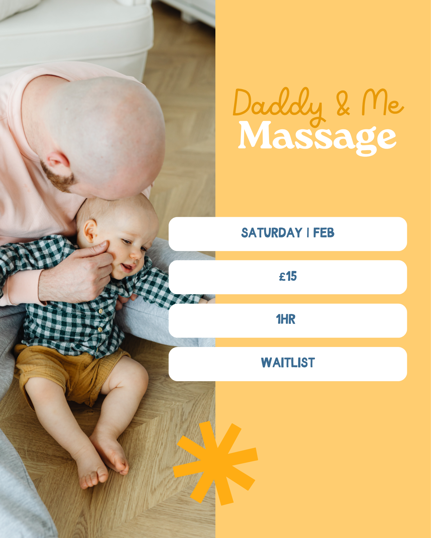 Daddy & Me Massage - Feb Term - Waitlist